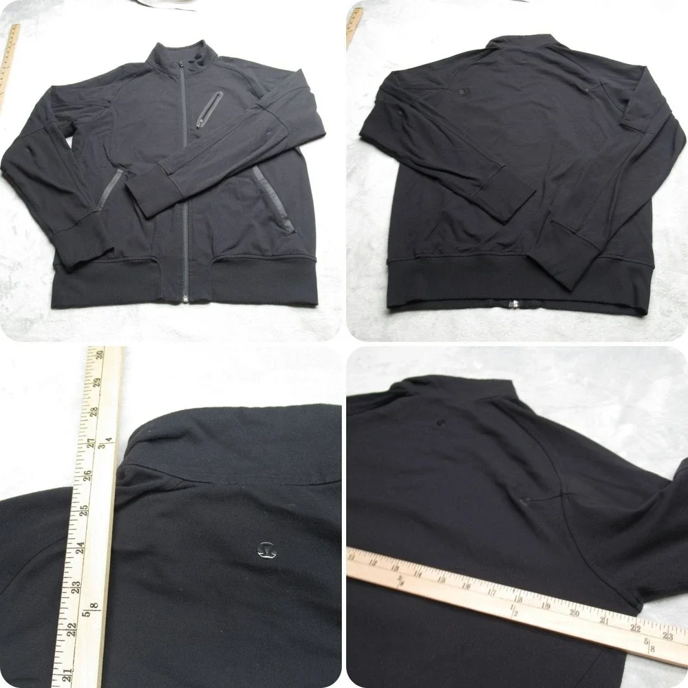 Lululemon Jacket Mens XL Black Pockets Full Zip Athletic Training Running Track